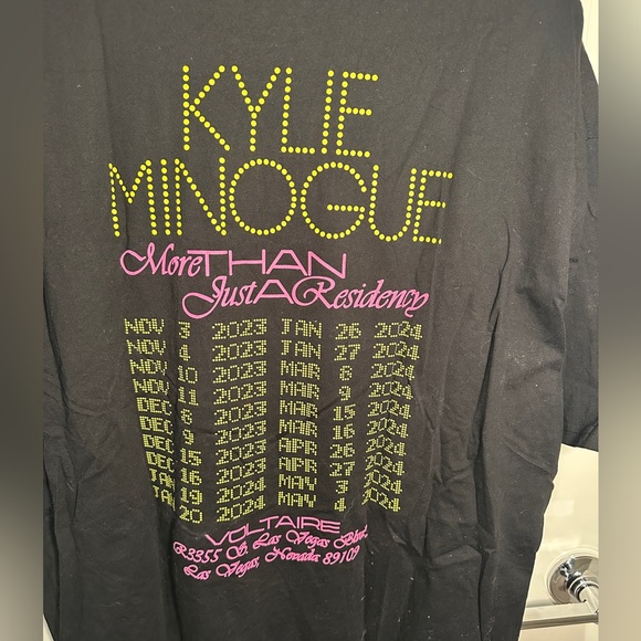 KYLIE MINOGUE - Graphic T, Black, Las Vegas Residency Concert Merch - Picture 4 of 7